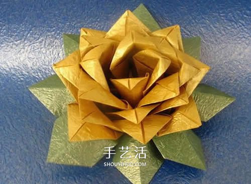 祈福蓮花折紙方法圖解 簡單蓮花的折法步驟 -  rpnrmr.com