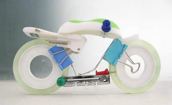 辦公用品手工制作摩托車(chē)模型的方法圖解 -  rpnrmr.com