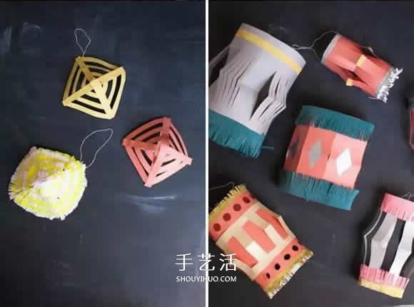 四種簡單紙燈籠的做法 幼兒手工燈籠制作教程 -  rpnrmr.com