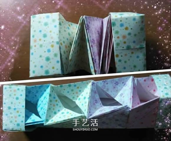 好玩魔術(shù)盒的折法圖解 可收縮盒子的折法步驟 -  rpnrmr.com