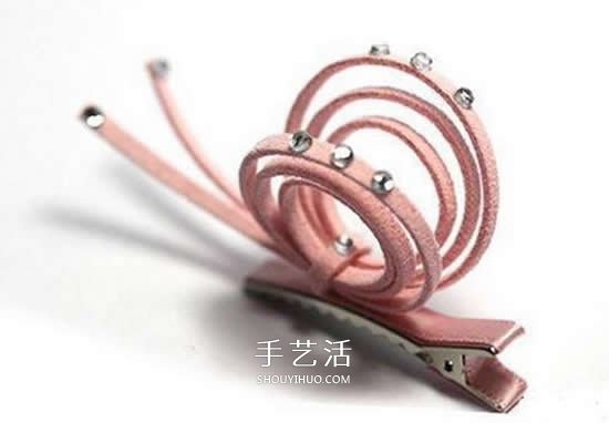 羊皮絨制作蝸牛發(fā)卡圖解 可愛又美麗發(fā)飾DIY -  rpnrmr.com