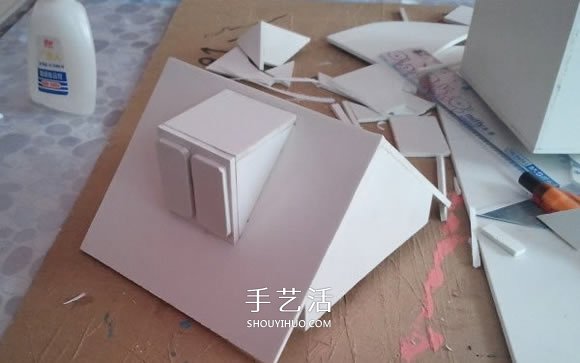 PVC板制作帶院子的房子模型 兼具收納功能 -  rpnrmr.com