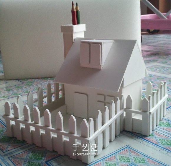 PVC板制作帶院子的房子模型 兼具收納功能 -  rpnrmr.com