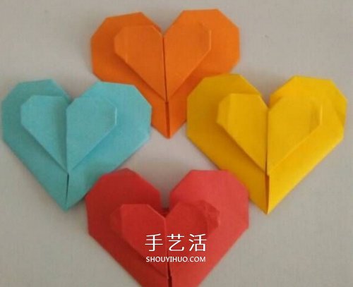 心心相印的折法步驟圖 手工折紙心心相印圖解 -  rpnrmr.com