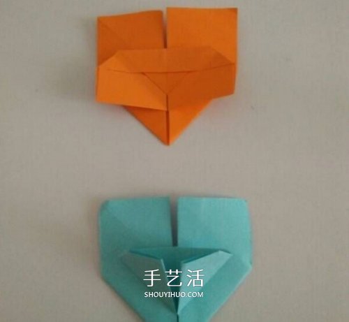 心心相印的折法步驟圖 手工折紙心心相印圖解 -  rpnrmr.com