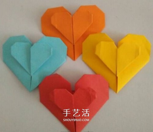 心心相印的折法步驟圖 手工折紙心心相印圖解 -  rpnrmr.com