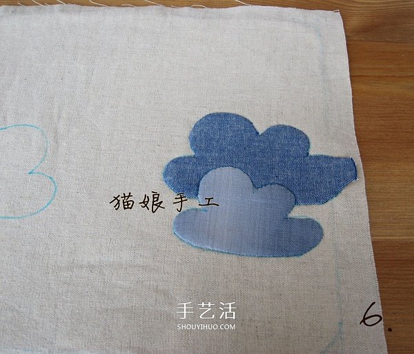 不織布制作祥云桌墊 布藝手工制作云朵桌墊 -  rpnrmr.com