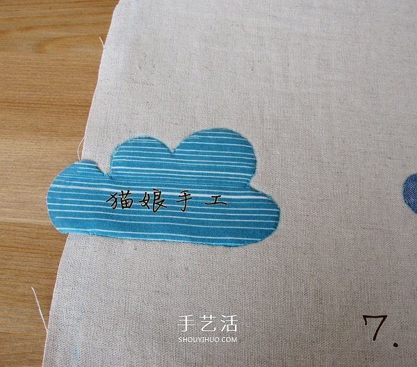 不織布制作祥云桌墊 布藝手工制作云朵桌墊 -  rpnrmr.com