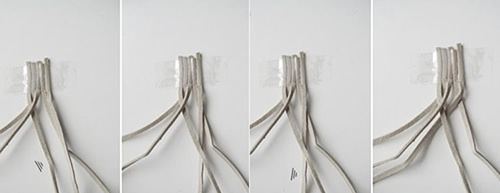 皮繩手鏈編法DIY圖解 皮繩手工編織簡(jiǎn)約手鏈 -  rpnrmr.com