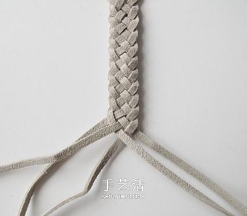皮繩手鏈編法DIY圖解 皮繩手工編織簡(jiǎn)約手鏈 -  rpnrmr.com