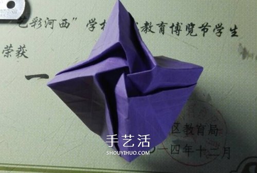 玫瑰千紙鶴的折法圖解 手工折紙玫瑰千紙鶴 -  rpnrmr.com
