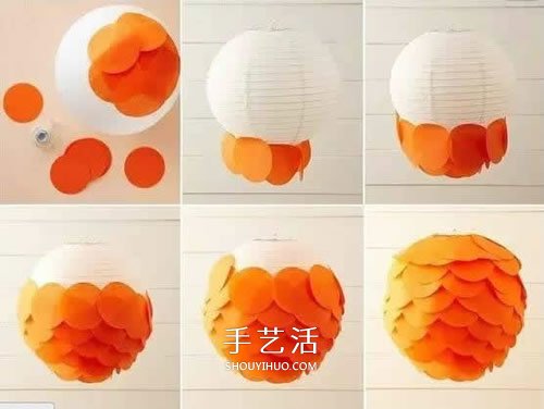 圓燈籠的制作方法圖解 手工簡易紙燈籠的做法 -  rpnrmr.com