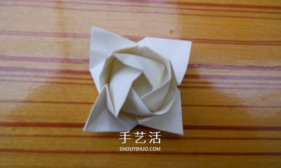 折紙福山玫瑰折法圖解 福山玫瑰花的折法步驟 -  rpnrmr.com
