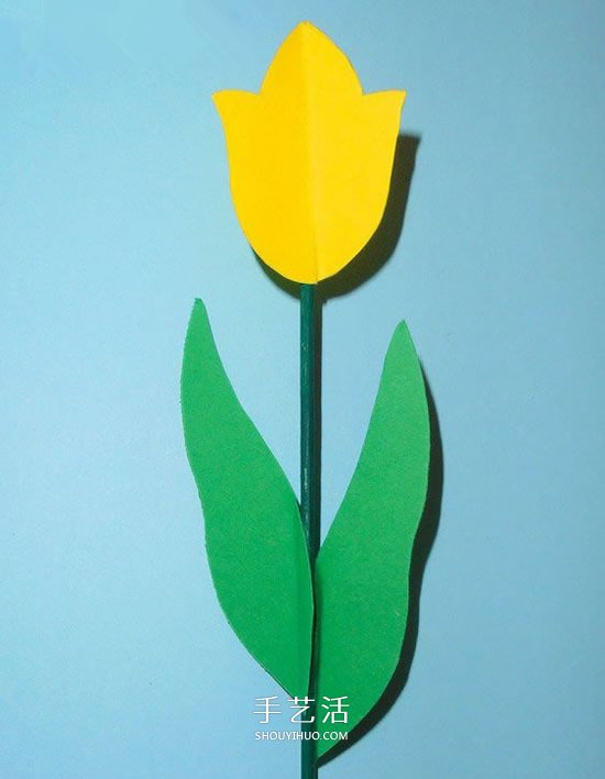 彩色卡紙做郁金香花 幼兒園手工制作郁金香 -  rpnrmr.com