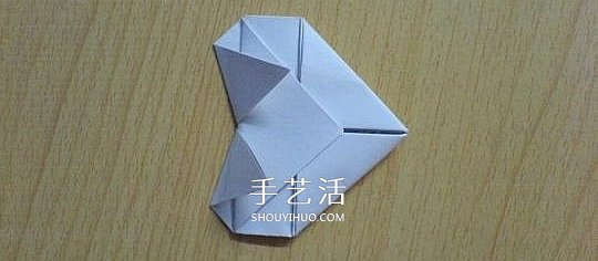 簡單心形折紙圖解教程 手工桃心的折法步驟 -  rpnrmr.com
