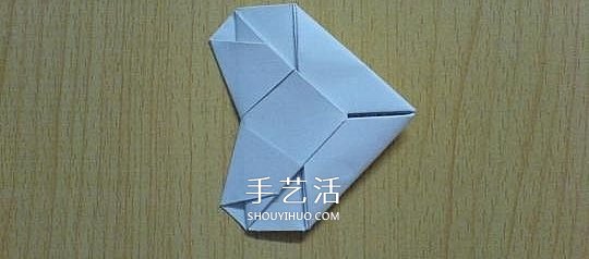 簡單心形折紙圖解教程 手工桃心的折法步驟 -  rpnrmr.com