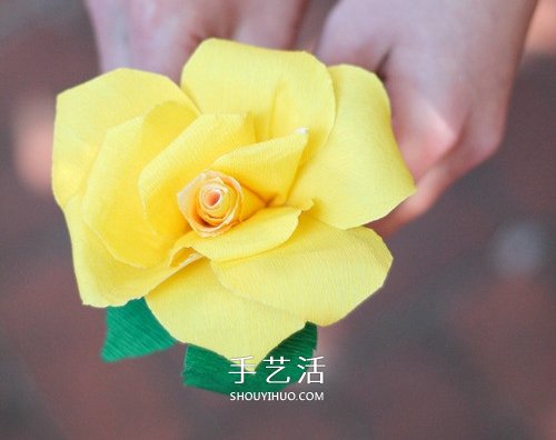 皺紋紙玫瑰花的做法 皺紋紙簡(jiǎn)單制作玫瑰花 -  rpnrmr.com