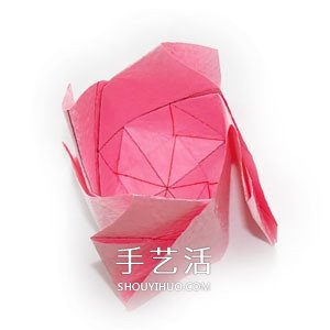 好看紙玫瑰的詳細(xì)疊法 手工玫瑰花怎么折圖解 -  rpnrmr.com