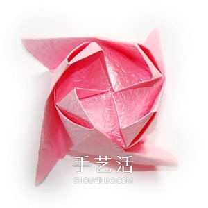 好看紙玫瑰的詳細(xì)疊法 手工玫瑰花怎么折圖解 -  rpnrmr.com
