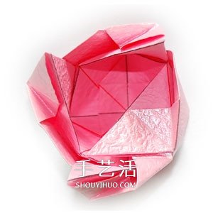 好看紙玫瑰的詳細(xì)疊法 手工玫瑰花怎么折圖解 -  rpnrmr.com