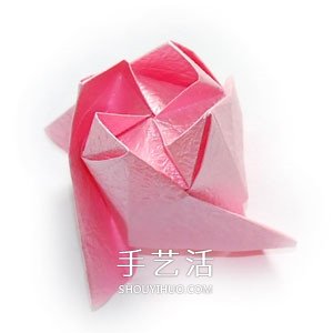 好看紙玫瑰的詳細(xì)疊法 手工玫瑰花怎么折圖解 -  rpnrmr.com