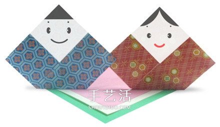 紙娃娃的折法圖解教程 折紙娃娃的制作方法 -  rpnrmr.com