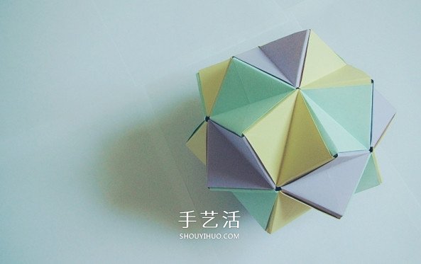 紙花球的疊法詳細(xì)教程 手工折紙花球過(guò)程圖 -  rpnrmr.com