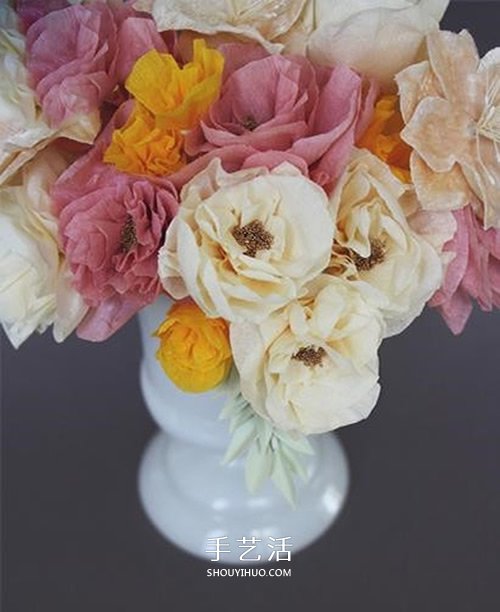折紙皺紋紙玫瑰花的折法圖解 簡(jiǎn)單又漂亮！ -  rpnrmr.com