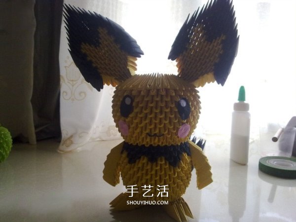 三角插皮卡丘的做法 三角插制作皮卡丘插法 -  rpnrmr.com