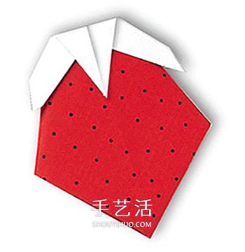 兒童折紙草莓的教程 簡單小草莓的折法圖解 -  rpnrmr.com