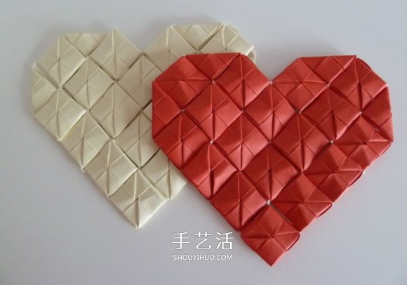 線穿浪漫愛(ài)心的折法 創(chuàng)意情人節(jié)愛(ài)心折紙圖解 -  rpnrmr.com