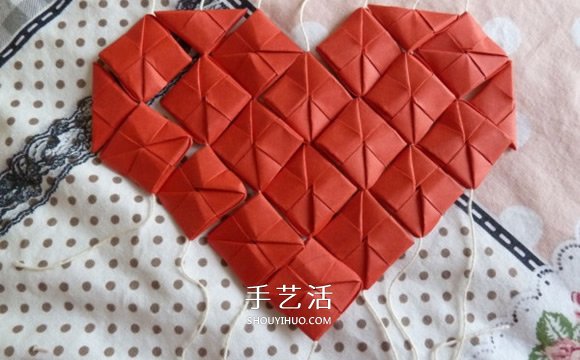 線穿浪漫愛(ài)心的折法 創(chuàng)意情人節(jié)愛(ài)心折紙圖解 -  rpnrmr.com