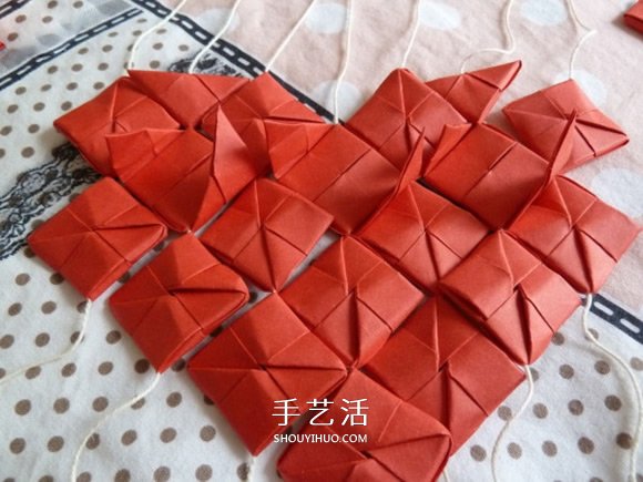 線穿浪漫愛(ài)心的折法 創(chuàng)意情人節(jié)愛(ài)心折紙圖解 -  rpnrmr.com