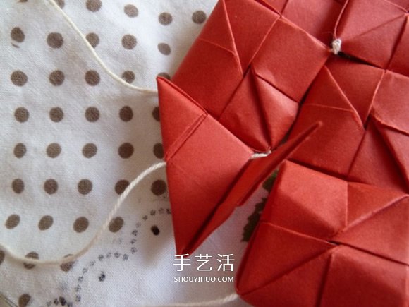 線穿浪漫愛(ài)心的折法 創(chuàng)意情人節(jié)愛(ài)心折紙圖解 -  rpnrmr.com