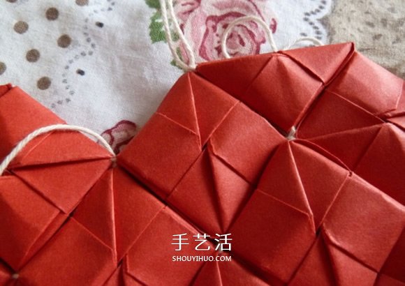線穿浪漫愛(ài)心的折法 創(chuàng)意情人節(jié)愛(ài)心折紙圖解 -  rpnrmr.com