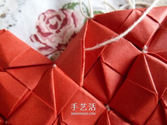 線穿浪漫愛(ài)心的折法 創(chuàng)意情人節(jié)愛(ài)心折紙圖解 -  rpnrmr.com