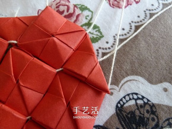線穿浪漫愛(ài)心的折法 創(chuàng)意情人節(jié)愛(ài)心折紙圖解 -  rpnrmr.com