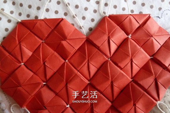 線穿浪漫愛(ài)心的折法 創(chuàng)意情人節(jié)愛(ài)心折紙圖解 -  rpnrmr.com