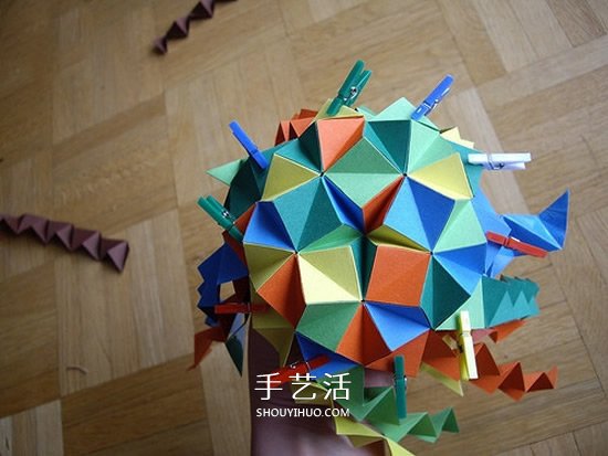 紙球的折法步驟圖片 折紙彩球的詳細(xì)步驟圖 -  rpnrmr.com
