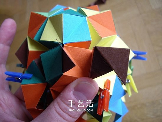 紙球的折法步驟圖片 折紙彩球的詳細(xì)步驟圖 -  rpnrmr.com