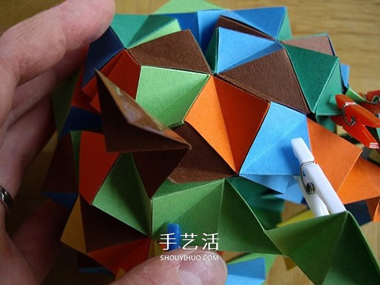 紙球的折法步驟圖片 折紙彩球的詳細(xì)步驟圖 -  rpnrmr.com