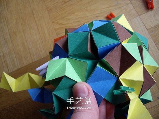 紙球的折法步驟圖片 折紙彩球的詳細(xì)步驟圖 -  rpnrmr.com