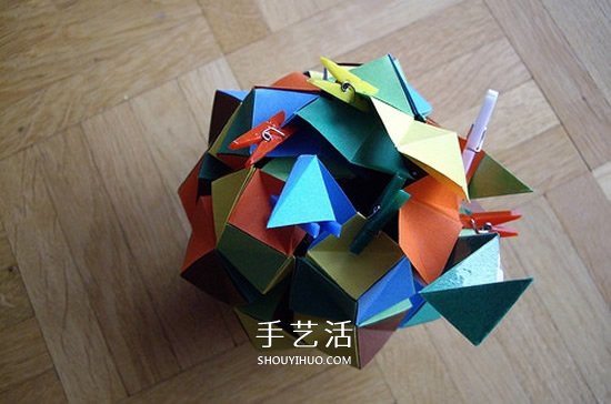 紙球的折法步驟圖片 折紙彩球的詳細(xì)步驟圖 -  rpnrmr.com