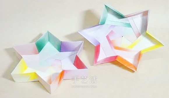 六角星紙盒的折法圖解 折紙六角帶蓋紙盒步驟 -  rpnrmr.com