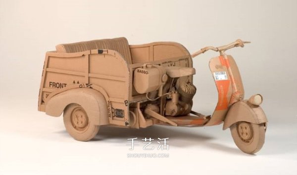 廢紙箱變廢為寶DIY 瓦楞紙做車輛模型圖片 -  rpnrmr.com