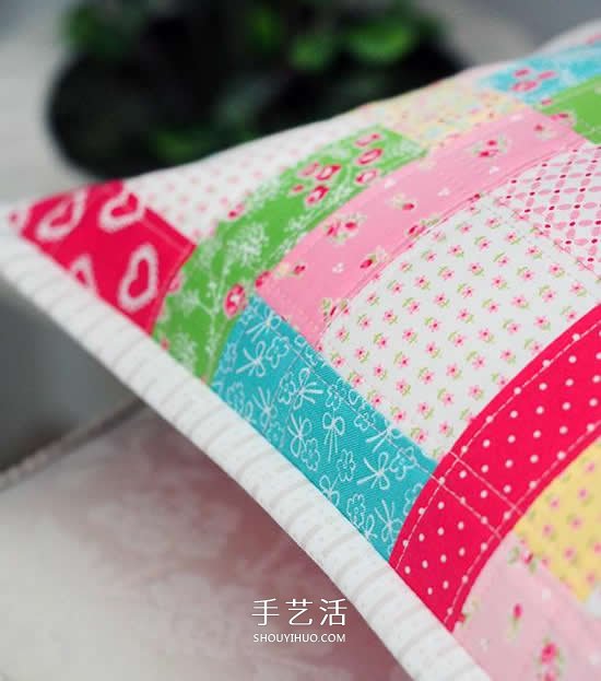 自制拼布靠墊的方法 拼布制作小清新靠墊圖解 -  rpnrmr.com