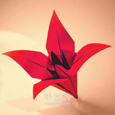 簡單折紙百合的方法 手工百合花折疊教程 -  rpnrmr.com