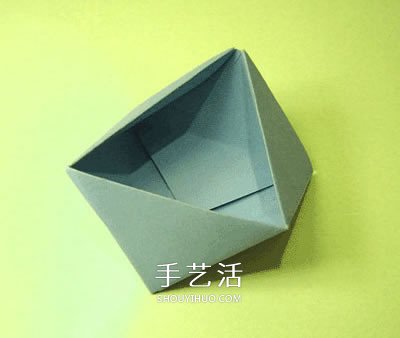 簡易垃圾盒的折紙教程 多面體紙盒的折法圖解 -  rpnrmr.com