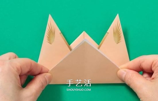 兔子手偶的折紙方法 簡易手偶兔的折法圖解 -  rpnrmr.com