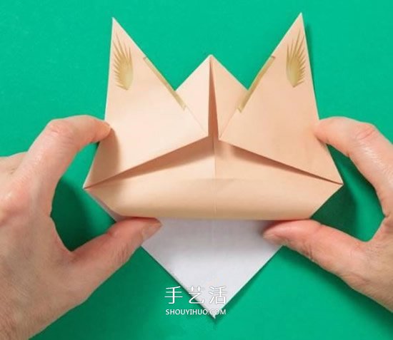 兔子手偶的折紙方法 簡易手偶兔的折法圖解 -  rpnrmr.com